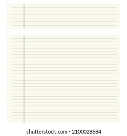 Yellow paper note with line.