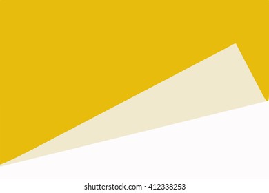 yellow paper with page curl set over white