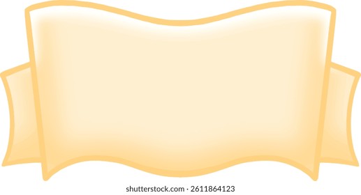Yellow paper sends ancient message on transparent background