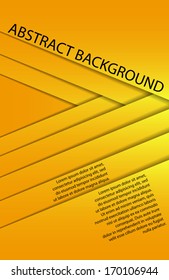 yellow paper sheets, vector background