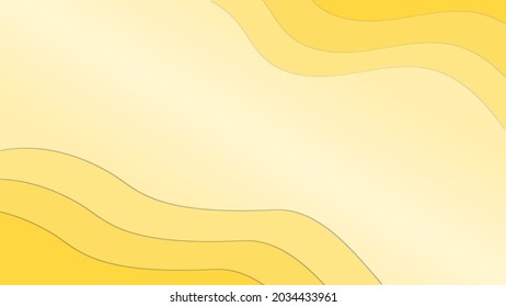 Yellow papercut abstract background with gradient paper cut backgrounds can use for poster, banner, flyer, pamphlet, leaflet, brochure, catalog, web, site, website, presentation, book cover background