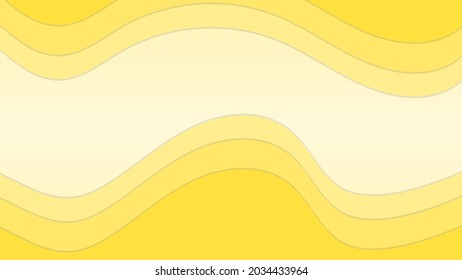 Yellow papercut abstract background with gradient paper cut backgrounds can use for poster, banner, flyer, pamphlet, leaflet, brochure, catalog, web, site, website, presentation, book cover background