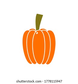yellow paprika vector design template illustration