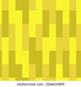 Yellow parquet seamless pattern. Yellow laminate, top view. Parquet yard. Yellow interior in shades of yellow. Vector illustration.