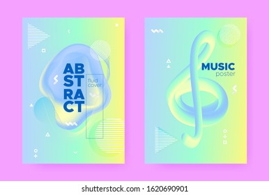 Yellow Pastel Cover. Abstract Gradient Elements. Green Liquid Banner. Music Placard. Pastel Shape. Blue Abstract Gradient Background. Fresh Wave Design. Music Brochure. Pastel Flow.