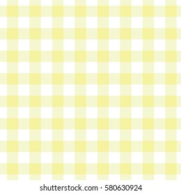 yellow pastel plaid gingham background. Checkered pattern