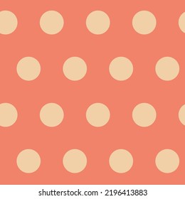 Yellow pastel seamless pattern background circle circumference simple textile design