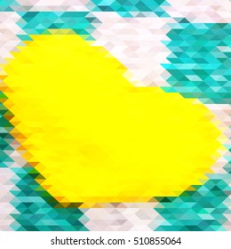 yellow pattern abstract background. Low Poly Vector Illustration geometric texture