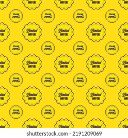 Yellow Pattern background sale seamless vector discount retail. special price
