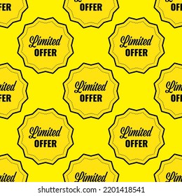 Yellow Pattern background sale seamless vector discount retail. friday promotion