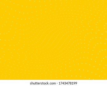 Yellow Pattern of dots, dotted lines, circles of different scale. Futuristic pattern. Monochrome backdrop to create backgrounds, templates, posters in a modern minimalist style.