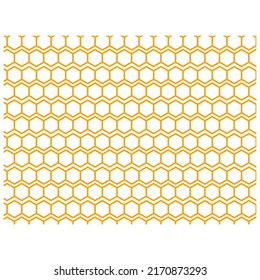 patrón amarillo patrón hexagonal de comb de miel