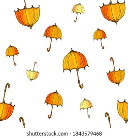 The yellow pattern with umbrella