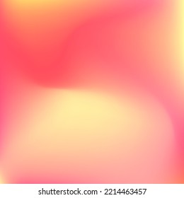 Yellow Peach Curve Red Watercolor Background. Fluid Color Vibrant Pink Trendy Swirl Gradient Mesh. Sunrise Liquid Flow Bright Sunset Gradient Background. Neon Warm Pastel Orange Blurred Texture.