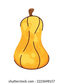 yellow pear fresh fruit icon