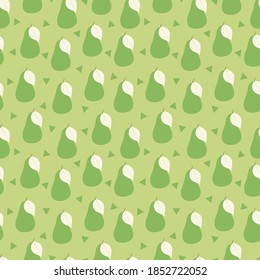 Yellow Pears seamless pattern vector