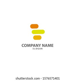 yellow pelete Logo vector ilustration