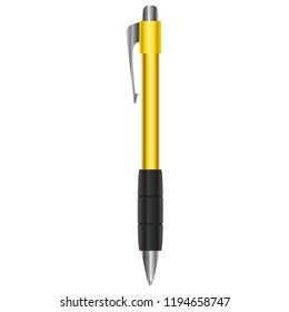 Yellow Pen Vector Graphic