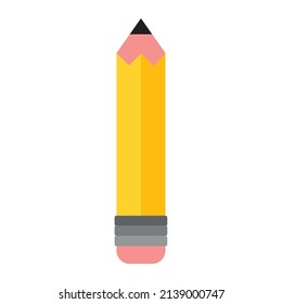 yellow pencil design over white