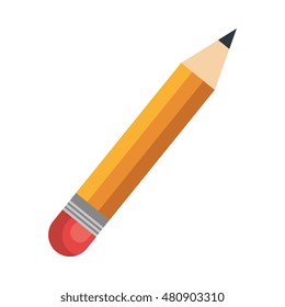 yellow pencil with eraser