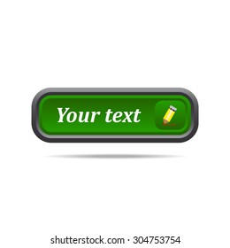 yellow pencil. icon. vector design