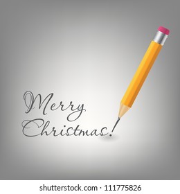 Yellow pencil icon vector illustration