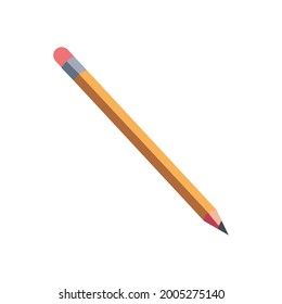 gelber Stift mit Kautschuk gespitzt