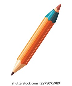 Yellow pencil tip sharp over white
