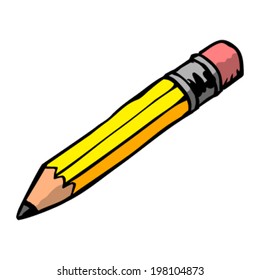 Yellow pencil vector