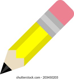 Yellow pencil vector