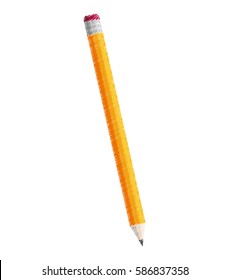 yellow pencil wood icon vector illustration eps 10