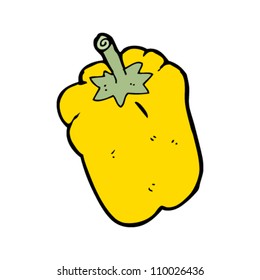 caricatura de pimienta amarilla