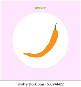 Yellow pepper, icon, logo, symbol, vegetable.