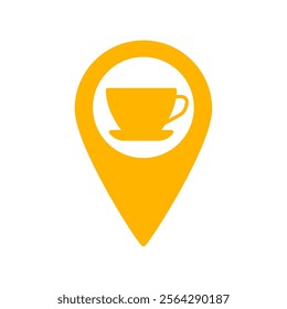 a yellow pin cup sign