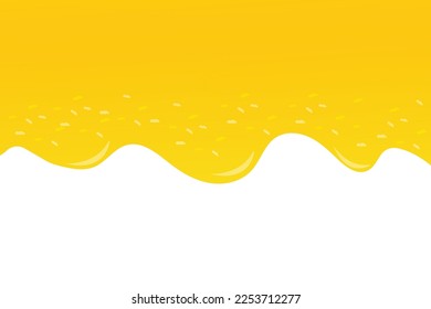 yellow pineapple jam vector background