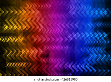 yellow pink blue speed arrow network digital communication. technology abstract background vector.  arrow background. arrow sign. digital technology innovation.