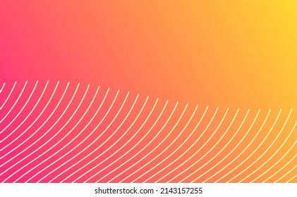 Yellow and pink colors gradient abstract background. Vector illustration.