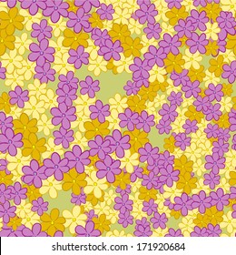 Yellow and pink flowers