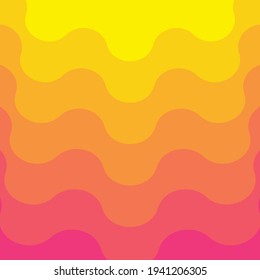 Yellow and pink gradient background. Organic shape. Abstract background. Vector geometric elements.