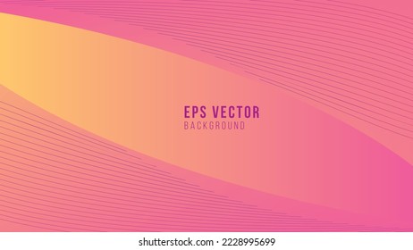 Yellow Pink Gradient Line shape Background Abstract EPS Vector