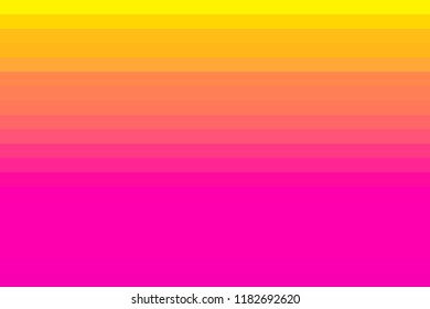 Yellow to Pink Gradient Stripped Background 
