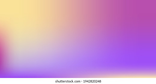Yellow Pink Lavender Modern Design Backdrop. Violet Blank Bright Blurred Background. Soft Empty Vibrant Gradient Mesh Illustration. Purple Pastel Modern Smooth Watercolor Colorful Surface.