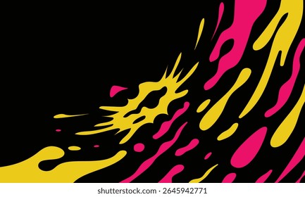 Fondo Abstractas líquido amarillo y rosado de la salpicadura