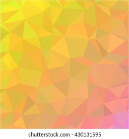 Yellow pink low poly abstract background