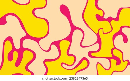 yellow and pink pattern abstract background 