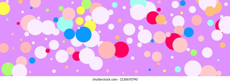 Yellow Pink Play Multicolor Pastel Pattern. Color White Indigo Bordo Kids Beige Textile. Children Green Bright Violet Red Circles Background. Rainbow Purple Blue Vibrant Dark Wallpaper.