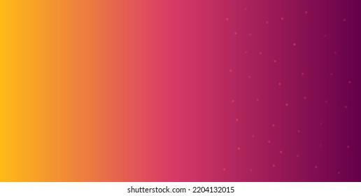 Yellow, Pink And Purple Gradient With Magic Dots Background. Vector Illustration.