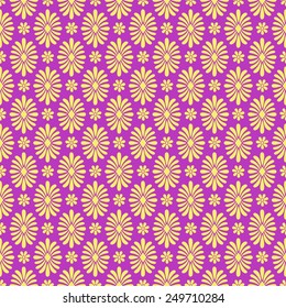 Yellow and pink seamless background