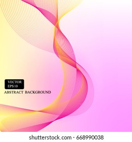 yellow pink smooth line background