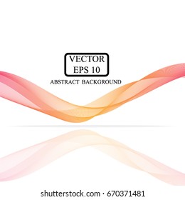 yellow pink smooth line vector design banner